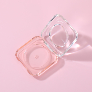 Commercio all'ingrosso di alta qualità quadrato <span class=keywords><strong>trasparente</strong></span> <span class=keywords><strong>polvere</strong></span> di plastica compatta e fard caso vuoto su misura materiale di imballaggio cosmetico - Product Image 5