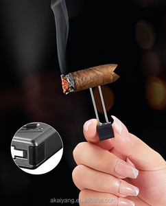 Multifunctional Cigar Tool <strong>6</strong> in <strong>1</strong> Portable Cigar Cutter Lighter Combo V Blade Straight Blade - Product Image 2