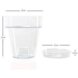 Terriccio per Orchidee 10 L ad Alto Drenaggio con Vaso Trasparente e Sottovaso - Product Image 3