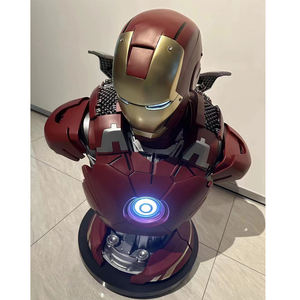 Ingrosso Creative Resine Collectibles Artigianato Ironman Statua ornamenti Action <span class=keywords><strong>Marvel</strong></span> mk50 Iron man bust modello per la decorazione - Product Image 6