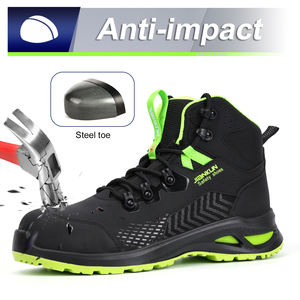 JIANKUN nefes anti-darbe kaymaz rahat mikrofiber deri çelik ayak su geçirmez anti-delinme emniyet iş çizmeleri - Product Image 2