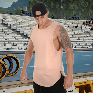 Camiseta Deportiva Personalizada con Logotipo para Hombre, Talla Grande, Transpirable, Ecológica, de Secado Rápido, Antiarrugas, 100% Algodón, 180 GSM, para Correr y Entrenar - Product Image 6