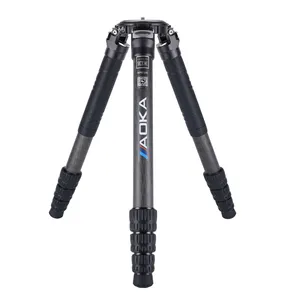 Tripod besar berdiri kamera, serat karbon video DSLR