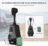 Nouvelle protection contre les surtensions pour camping-car 30A noire, écran en aluminium ABS, étanche IP65, ignifuge, prise électrique, CE ROHS FCC