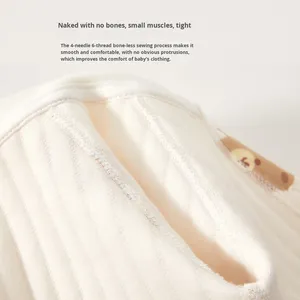 Tutina Imbottita per Neonati <span class=keywords><strong>con</strong></span> Disegni Cartoon, Unisex, Primavera Autunno Inverno, Sottile in Cotone, Manica Lunga, Strato Base Caldo Senza Cuciture in Puro Cotone - Product Image 3