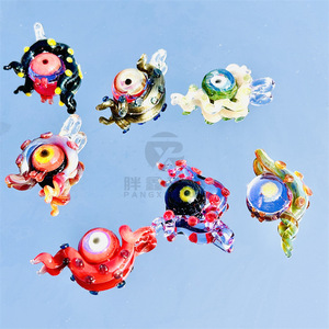 Pendentifs et bagues œil de pieuvre faits main en matériaux importés, symbole de richesse issue de toutes directions, style sombre et mignon, bijoux transfrontaliers - Product Image 2