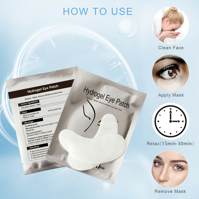 OEM Vitamin C Infused Hydrogel Eye Patch Nourishing Firming Eye Mask for Smooth Eye Skin and Long-Lasting Comfort