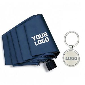 Wholesale Printing Gift Business Personalized Manual <b>Folding</b> Umbrella With Logo Custom Promotional Gifts - Product Image 1