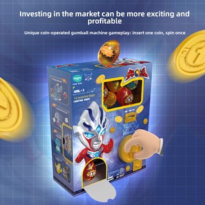 Danbao Le Juguete de Caja Sorpresa de Plástico Ensamblable con Monedas, Licenciado y Genuino de Superman Chino, para Máquinas de Monedas Infantiles - Product Image 2