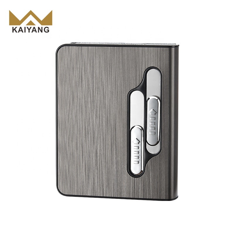 2-in-1 Electronic Arc Lighter with Cigarette Case
