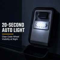 KUNTU&OEM KG27 Coffre-fort à clés automatique avec éclairage, déverrouillage par mot de passe, grande capacité, étanche, pour usage extérieur