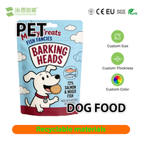 Sacs d'emballage pour aliments pour chiens et chats en PE monostratique, thermoscellables, aseptiques, à fond plat, scellés sur huit côtés, avec fermeture éclair supérieure, en feuille d'aluminium