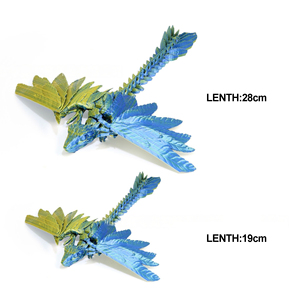 Idées cadeaux : Modèle d'impression 3D personnalisé, dinosaure articulé avec plumes, jouet Archaeopteryx mobile, ornements de bureau - Product Image 6