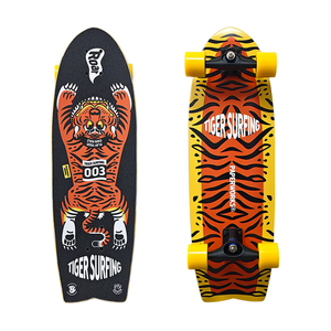 Patineta de Surf Personalizada con Impresión Completa, 9.84*31 Pulgadas, Madera de Arce, 6+2 Tablas de Fibra de Vidrio, Ejes de PU con Rodamientos de Cerámica - Product Image 3