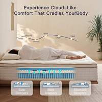 Matelas en mousse pliable 4 volets de 20 pouces, taille Queen, vente en gros directe usine, OEM ODM taille personnalisée pour commandes en gros pour la maison et l'hôtellerie