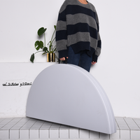 Table ronde pliante en plastique pour événements, fêtes et mariages, 6 pieds, 10 places, moderne, durable, vente en gros