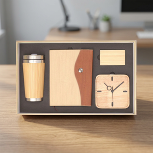 Ensemble cadeau d'affaires personnalisé Liviya Luxury Executive en cuir PU, avec agenda, stylo, tasse, bouteille, porte-clés, couleur personnalisée - Product Image 5