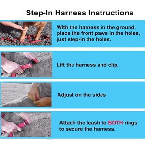 ชุดสายรัดสุนัขแบบสวม Solid Fashion - ปรับได้ ไม่รัดคอ พร้อมแผ่นรองรับ ระบายอากาศได้ดี สำหรับลูกสุนัขถึงสุนัขสูงวัย ปลอดภัยและสวมใส่สบาย - Product Image 5