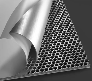 Panneau de <span class=keywords><strong>façade</strong></span> en aluminium nid d'abeille architectural Revêtement de bâtiment moderne Système <span class=keywords><strong>extérieur</strong></span> haute résistance - Product Image 6