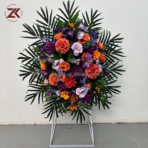 ZKAI Arreglo Floral Realista de Seda para Ataúd, Centro de Mesa Floral Funerario, Arreglo Artificial de Condolencias para Ataúd, Servicio Conmemorativo en Interiores - Product Image 6
