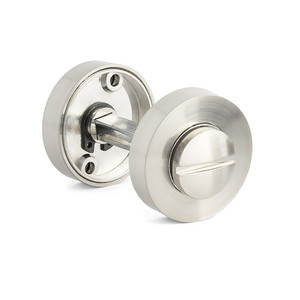 Muletilla de déverrouillage en zamak 35 nickel brossé, noir mat, or brossé, finition nickel brossé - Product Image 1
