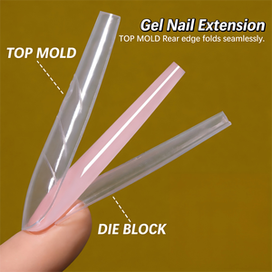15 Tailles – Moules à Ongles Transparents Double Forme – Capsules Sandwich Coffin pour Extension Acrylique et Gel UV – Pas de Plateau en Papier Nécessaire – Manucure - Product Image 5