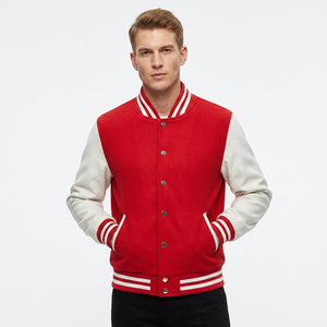 Chaqueta de Béisbol de Invierno Personalizada de Alta Calidad 100% Lana para Hombre, Fabricante de Ropa, Chaquetas de Béisbol Personalizadas, Chaqueta Universitaria para Escuela - Product Image 1