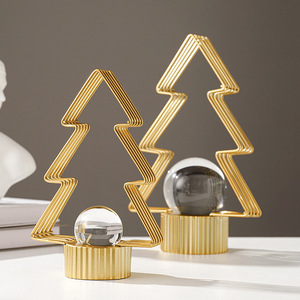 Décoration artistique de luxe léger pour Noël, fête, bureau, maison, artisanat métallique en forme d'étoile pour arbre de Noël - Product Image 3