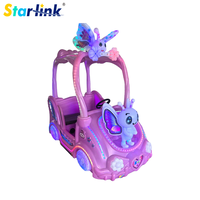 Voiture tamponneuse électrique Papillon Princesse avec auvent, lumières LED, musique et télécommande, pour enfants et adultes, pour usage intérieur et extérieur en centre commercial
