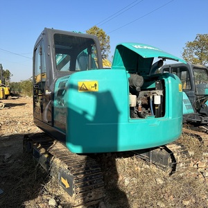 Excavatrice sur chenilles Kobelco SK75 d'occasion, 7,5 tonnes, équipement de construction lourd, haute efficacité, boîte de vitesses, moteur principal, engrenage, PLC - Product Image 5