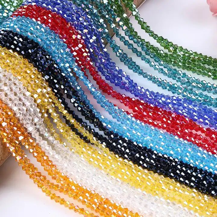 hotsale crystal glass beads rondelle glass