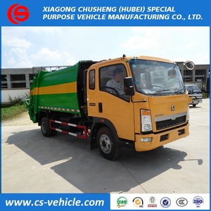HOWO 4x2 140hp 8M3 5 tấn 8 tấn Nén xe tải chở rác Thùng Rác Máy Đầm Xe Tải - Product Image 5
