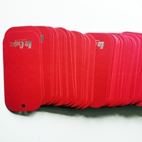 Étiquettes anti-contrefaçon personnalisées en carton pour ceintures et accessoires pour cheveux, finition mate, formes et tailles personnalisées