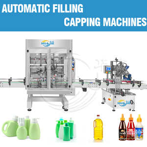Champú de pistón automático HUAJIE, jabón corporal líquido, gel de ducha embotellado/llenado máquina de embalaje <span class=keywords><strong>precio</strong></span>/equipo/línea - Product Image 3
