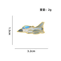 Insigne d'avion de spectacle aérien Broche de chasse sans pilote Modèle en métal Collection J-20 fans Cadeau Épinglette en émail doux