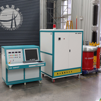 HVHIPOT 250kVA 0-50kV 5A Equipo de Prueba Hipot Automático de 10 Pulgadas con PLC AC/DC, Equipo de Prueba de Alta Tensión de Frecuencia de Red para Transformadores/Motores