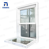 Proveedor Chino de Ventanas Corredizas Horizontales de PVC Pequeñas a Precio Económico, con Malla de Fibra de Vidrio, Diseño Moderno para Uso en Hoteles