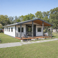 Boîte d'expansion à double aile en acier, conteneur écologique, design moderne du milieu du siècle, étanche, ignifuge, résistant aux tremblements de terre