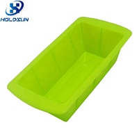 Moule à pain rectangulaire en silicone de qualité alimentaire, couleur personnalisable, à démoulage facile, pour la cuisson de pain de mie, gâteaux, chocolat et savon