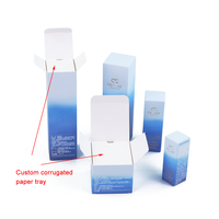 Boîtes de rangement pliantes réutilisables pour cadeau de soin de la peau Abonnement cosmétique de beauté Bouteille de parfum Huile essentielle Éponge à gaufrer