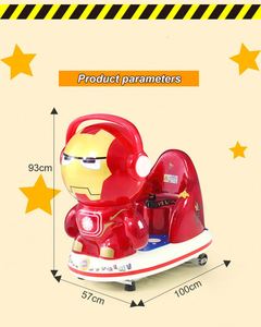 Nouvelle Machine de Jeu Commerciale MP5 pour Enfants, Voiture Électrique Spider-Man à Monnayeur, avec Fonction Balançoire - Product Image 6