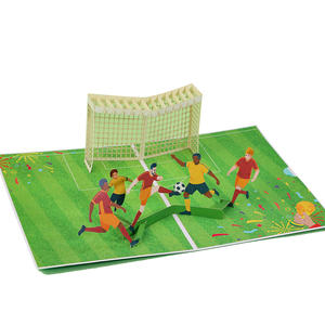 Productos Chinos de Calidad, Papel de Origami Colorido, Tarjetas de Felicitación con Diseño de Campo de Fútbol, Estadio, Tarjeta 3D, Manualidades de Papel - Product Image 6