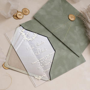 Carte de vœux personnalisée écologique de luxe moderne pour anniversaire, remerciement, mariage, invitation de fête, carte de bienvenue - Product Image 4