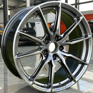 Aluminum Alloy Five <b>Spoke</b> Forged <b>Wheels</b> for 18-22 Inch <b>Wheel</b> Rim KW 5x100 5x112 5x114.3 5x120 25-40mm ET 100-98mm PCD Polished - Product Image 3