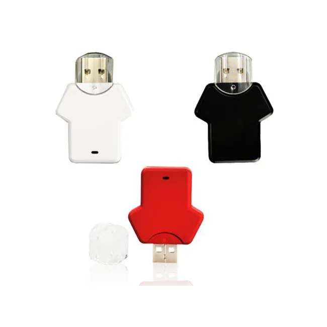 선전용 다채로운 주문을 받아서 만들어진 t-셔츠 모양 펜 드라이브 USB 섬광 드라이브 2.0 3.0