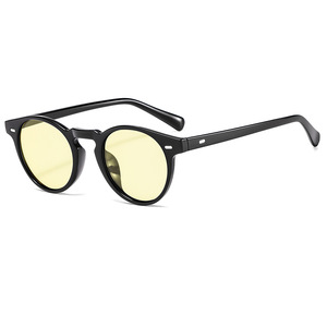 Retro Round <b>Sunglasses</b> Full Rim Unisex Multi-color Lenses 100% UV Protection Casual Style Adult Fashion Shades - Product Image 3
