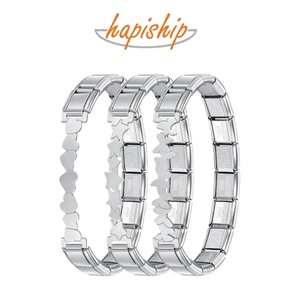 Bracciali con Charm Italiani all'Ingrosso Hapiship, Charm a Farfalla in Acciaio Inossidabile, Bracciale di <span class=keywords><strong>Alta</strong></span> Qualità G048 - Product Image 1