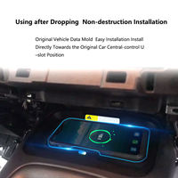 Support de téléphone avec chargeur sans fil professionnel pour voiture Toyota Corolla Levin (2020-2022) - Certifié CE/FCC pour la charge sans fil ABS+PC