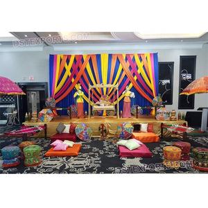 Sangeet-decoración de la ceremonia del rey Punjabi, Sangeet, escenario de escenario, Punjabi, escenario de boda - Product Image 5