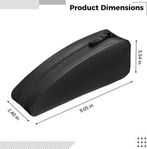 Sacoche de guidon de vélo GIYO tendance, imperméable, grande capacité, légère (117g), noire, en nylon 600D, double face, pour cadre avant - Product Image 2